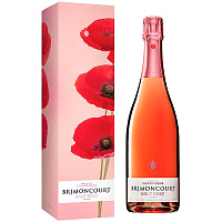 Вино игристое Розовое Брют Brimoncourt Brut Rose Champagne in gift box 0,75 л фото