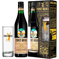 Ликер Fernet-Branca with a glass in gift box 0,7 л фото