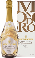 Вино игристое Белое Сухое Mondoro Prosecco Millesimato in gift box 2024 0,75 л фото