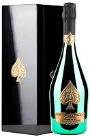 Вино игристое Белое Брют Armand de Brignac Green Brut Champagne in wooden box 0,75 л фото