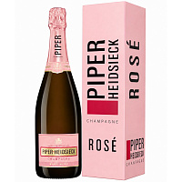 Вино игристое Розовое Брют Piper-Heidsieck Rose Brut Champagne in gift box 2021 0,75 л фото
