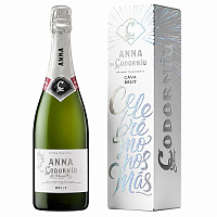 Вино игристое Белое Брют Anna de Codorniu Brut Cava in gift box 2023 0,75 л фото