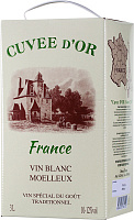 Вино Белое Полусладкое Olymp Cuvee d’Or Blanc Moelleux 3 л фото