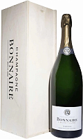 Вино игристое Белое Экстра Брют Bonnaire Terroirs Grand Cru Blanc de Blancs Champagne in wooden box 3 л фото