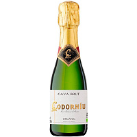 Вино игристое Белое Брют Codorniu Clasico Brut Organic Cava 2023 0,2 л фото