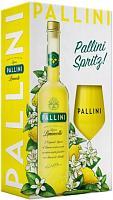 Ликер Pallini Limoncello with a plastic glass in gift box 0,5 л фото