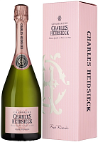 Вино игристое Розовое Брют Charles Heidsieck Rose Reserve Brut Champagne in gift box 0,75 л фото