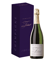Вино игристое Nathalie Falmet Brut Nature Champagne in gift box 2018 0,75 л фото