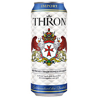 Пиво Светлое Thron Lager in can 0,5 л фото