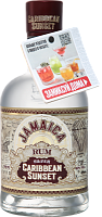 Ром Caribbean Sunset Jamaica Rum Silver with neckhanger chat bot 0,5 л фото
