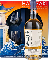 Виски Hatozaki with 2 glasses in gift box 0,7 л фото