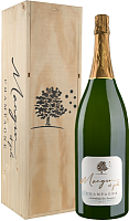 Вино игристое Белое Брют Mangin et Fils Assemblage des Terroirs Brut Champagne in wooden box 2021 3 л фото