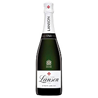 Вино игристое Белое Полусухое Lanson Le White Label Sec Champagne 0,75 л фото