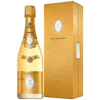 Вино игристое Белое Брют Louis Roederer Cristal Champagne in gift box 2015 0,75 л фото