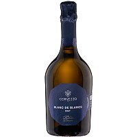 Вино игристое Белое Брют Corvezzo Blanc de Blancs 0,75 л фото