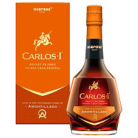 Бренди Osborne Carlos I Amontillado Brandy de Jerez in gift box 0,7 л фото