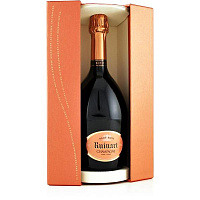 Вино игристое Розовое Брют Ruinart Rose Brut Champagne in gift box 0,75 л фото