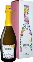 Вино игристое Белое Сухое Villa degli Olmi Prosecco Extra Dry in gift box 0,75 л фото