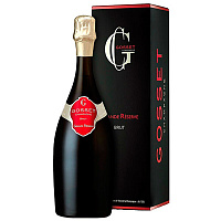 Вино игристое Белое Брют Gosset Grande Reserve Brut Champagne in gift box 2017 0,75 л фото