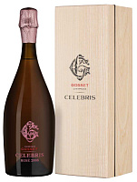Вино игристое Розовое Брют Gosset Celebris Brut Rose Champagne in wooden box 2008 0,75 л фото