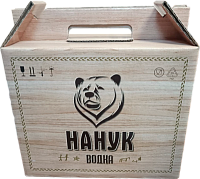 Водка Nanook gift box with 2 bottles 0,7 л фото