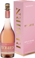 Вино игристое Розовое Брют Valdivieso Rebirn Rose Extra Brut in gift box 2023 0,75 л фото