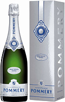 Вино игристое Белое Брют Pommery Silver Royal Brut Champagne in gift box 0,75 л фото