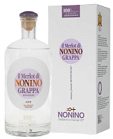 Граппа Nonino Il Merlot Monovitigno in gift box 2018 0,7 л фото