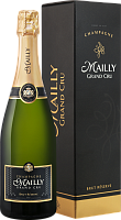 Вино игристое Белое Брют Mailly Grand Cru Brut Reserve Champagne in gift box 0,75 л фото