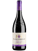 Вино Красное Полусладкое Baron D’Arignac Carte D’Or Merlot 0,75 л фото