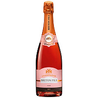 Вино игристое Розовое Брют Breton Fils Rose Brut Champagne 2018 0,75 л фото
