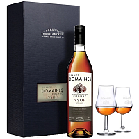 Коньяк Grands Domaines VSOP with 2 glasses in gift box 0,7 л фото