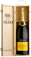 Вино игристое Белое Брют Valdo Marca Oro Valdobbiadene Prosecco Superiore in wooden box 2024 3 л фото