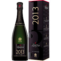 Вино игристое Белое Брют Lanson Le Vintage Brut Champagne in gift box 2013 0,75 л фото