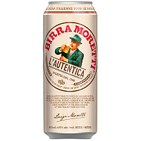 Пиво Светлое Birra Moretti L'Autentica in can 0,5 л фото