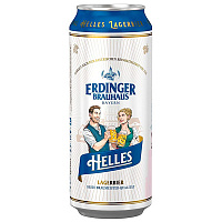 Пиво Светлое Erdinger Helles in can 0,5 л фото