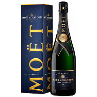 Вино игристое Белое Полусладкое Moet & Chandon Nectar Imperial Champagne in gift box 0,75 л фото