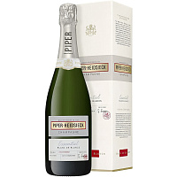 Вино игристое Белое Брют Piper-Heidsieck Essentiel Blanc de Blancs Extra Brut Champagne in gift box 2020 0,75 л фото