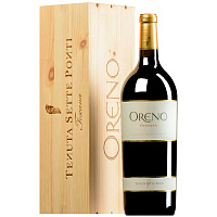 Вино Красное Сухое Tenuta Sette Ponti Oreno Toscana in wooden box 2018 1,5 л фото