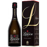 Вино игристое Белое Брют Lanson Le Black Reserve Brut Champagne in gift box 0,75 л фото