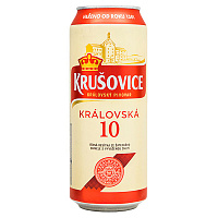 Пиво Светлое Krusovice Kralovska 10 in can 0,5 л фото