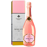 Вино игристое Fiorino d'Oro Moscato Rose in gift box 0,75 л фото