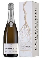 Вино игристое Белое Брют Louis Roederer Blanc de Blancs Brut Champagne in gift box 2017 0,75 л фото