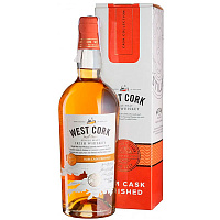 Виски West Cork Small Batch Rum Cask Finished Single Malt in gift box 0,7 л фото