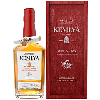 Виски Kemlya American Oak Single Malt Single Cask in wooden box 0,7 л фото